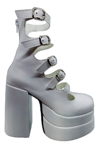 Sandalias Hebillas Zapatos Doble Plataforma Bratz Cuero 7100