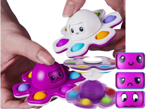 Spinner Pop-it Fidget Toy Pop Bolha Autismo Anti-stress