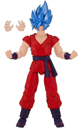 Imagen 2 de 6 de Figura Goku Blue Kaioken Dragonball Super Stars