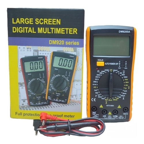Tester Multímetro Digital Mide Capacitancia Dt9205a 