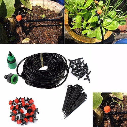 Kit De Riego Sistema Automático Por Goteo/aspersor 25m