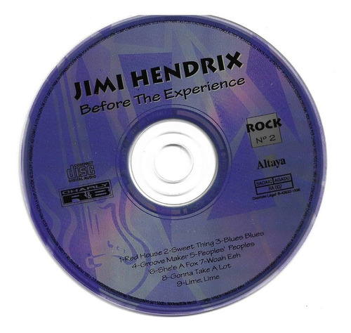 Jimi Hendrix - Before The Experience ( Detalle)
