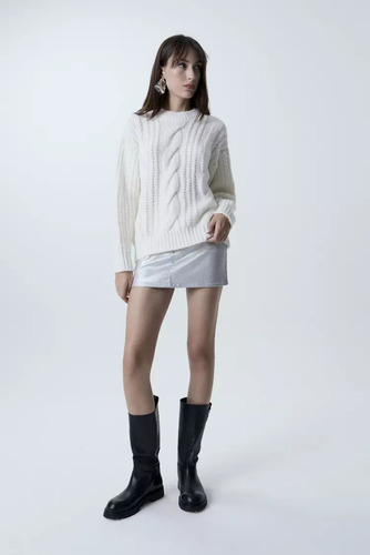 Sweater Tejido De Punto Invierno Miks Mujer Sweet