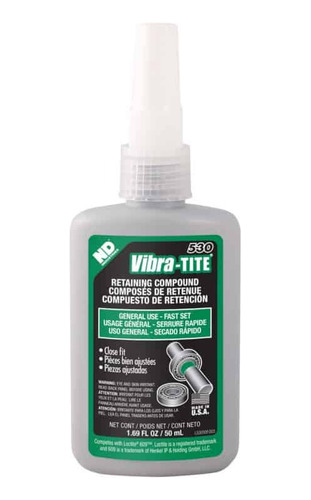 Retenedor Tipo Loctite 609 Compuesto 50ml Vibratite 530 