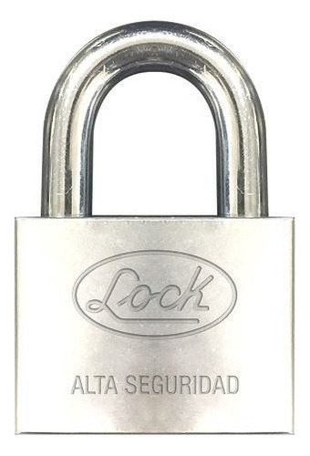Candado Alta Seguridad 40mm Lcac40 Lock Color Gris