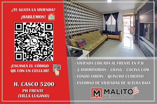 Venta Ph En Planta Baja 3 Ambientes Con Patio Y Quincho En Villa Lugano