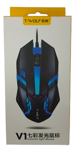 Mouse gamer T-Wolf V1 V1 negro