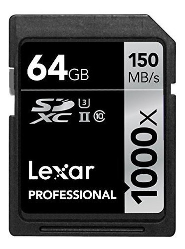 Tarjeta Lexar Professional 1000x De 64 Gb Sdxc Uhs-ii / U3 C