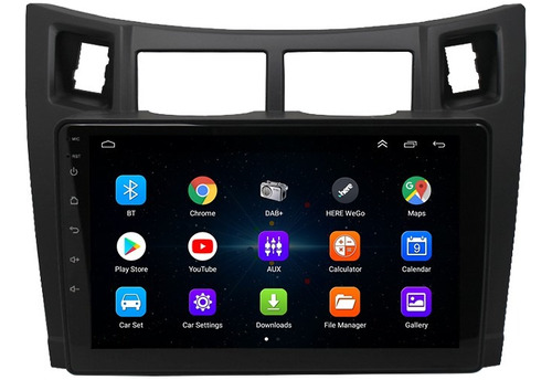 Autoradio Android Toyota Yaris Vitz Platz Negro 2005-2011 