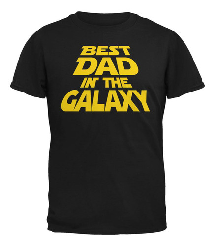 Mejor Papá En La Galaxia Camiseta Para Negro 2xl