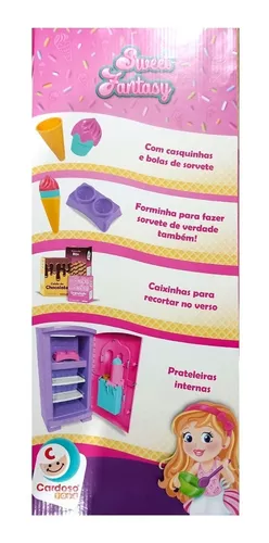 Geladeira Infantil Gela Sorvetinho Sweet Fantasy Cardoso Toys