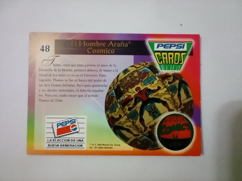 Tarjetas Coleccionables Pepsi Cards 48 49 51 52 53 54 56 58 (Usado)