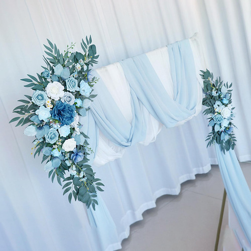 2 Piezas De Flores De Arco De Boda Hechas A Mano Para