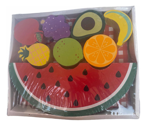 Apilar Didáctico De Madera Montessori Niños Frutas Pequeño