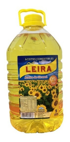 Aceite De Girasol Natural Botella 5 Lt