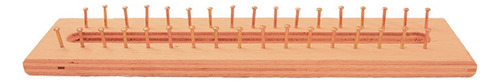 Telar Rectangular, Tejido A Mano Madera Mdf 29x6 Cm