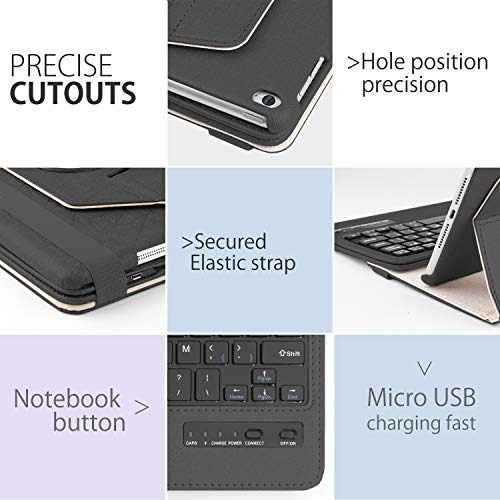 iPad Mini 5 2019mini 4 Teclado Caseboriyuan Soporte Giratori