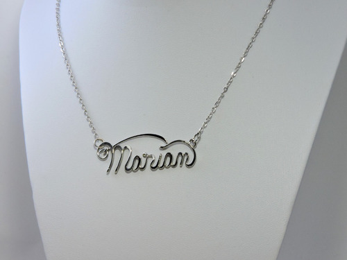 Imagen 6 de 8 de Pack X 5 U. Collar Colgante Con Nombre De Acero Quirúrgico