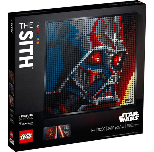 Lego Art 31200 3/1 Star Wars Sith Darth Vader Maul Kylo 12 veces