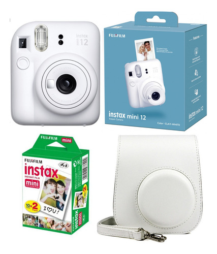 2023 Fujifilm Instax Mini 12 Blanca White  Funda 20 Fotos