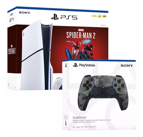 Sony Pack PlayStation 5 Slim + DualSense Mando Inalámbrico Grey Camo