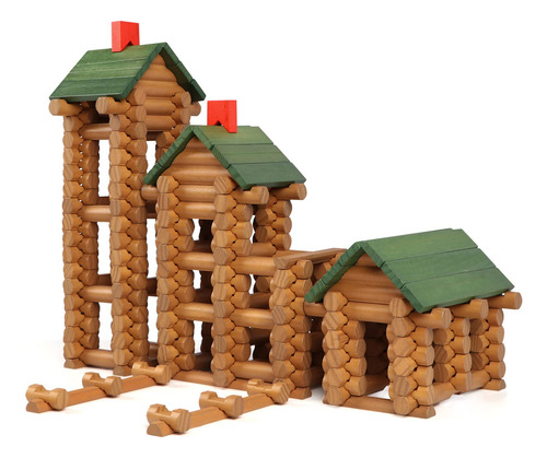 Juego De Troncos De Construcción Wondertoys, 328 Unidades, T