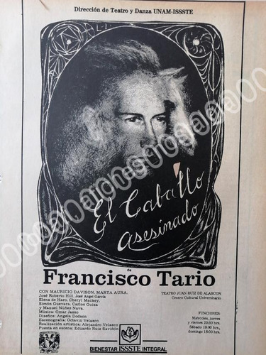 Cartel De Isste Presenta A Francisco Tario En El Caballo Ase