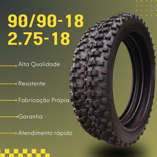 Kit 2 Pneus Par Titan Fan 125 150 160 Off Road Cross Cravo