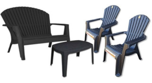 Oferta Juego De Sillon California Doble Ne+2 Sillones Negros