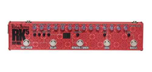 Imagen 2 de 5 de Pedal de efecto Tech 21 Fly Rig Richie Kotzen RK5 v2 rojo