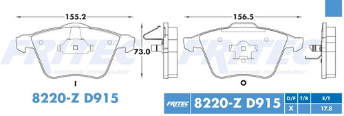Balatas Delantero Volvo C70 2007 2.5l Ceramicas D915 Fmsi