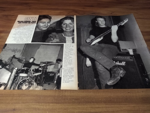 (a211) Julian Lennon * Clippings Revista 2 Pgs * 1984