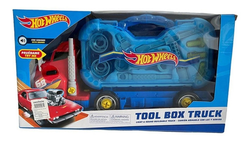 Hot Wheels Camion Armable Con Luz Y Sonido