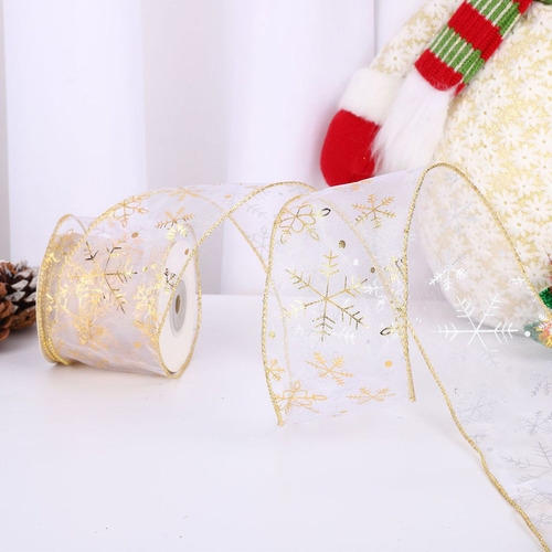 Cinta Con Forma De Copo De Nieve Para Navidad, Cinta Con Ala