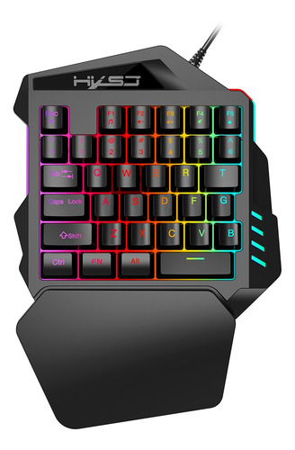 Hxsj J50 Teclado Para Jogos De Uma Mão 35 Teclas