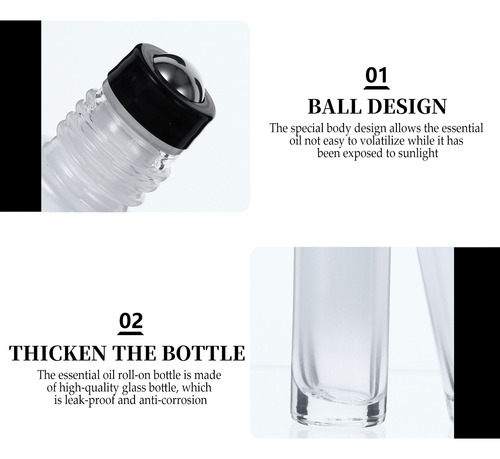 6 Botellas Enrollables De Aceite Esencial De 10 Ml, Botellas