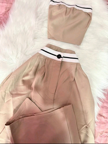 Conjunto Semiformal Shein Talla M Y L Color Caqui Caqui Lisa M Y L