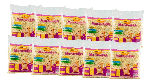 Maravalha Serragem Para Pequenos Hamster Aves 10 Fardo 350g