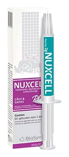 Nuxcell Plus Suplemento Vitamínico Para Cães E Gatos Biosyn