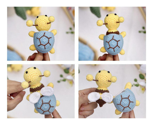 Y1 Diy Animal Boneca Kit Crochê Tartaruga Brinquedo