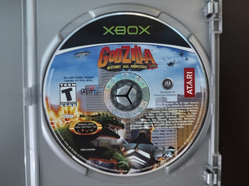 Godzilla Destroy All Monsters Melee Xbox Clásico Primer Xbox