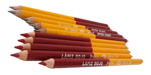 Caja Lápiz Dúo Triangular Norma Lápiz + Rojo C/10 Piezas