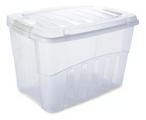 Caixa Organizador Box Alta 19,8l 40,5x29x24,5cm Plasútil Cor Transparente Liso