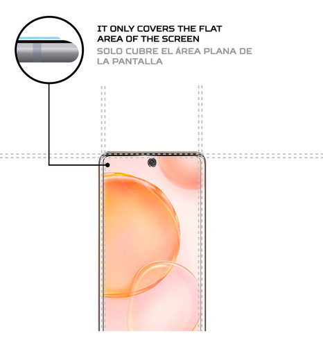 Imagen 4 de 6 de Protector De Pantalla Antishock Honor 50