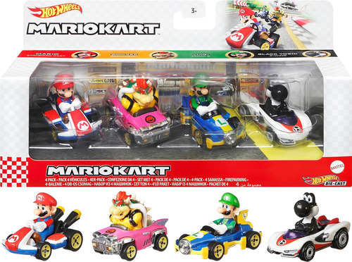 Hot Wheels Mario Kart Personajes Y Karts Como Hot Wheels ...