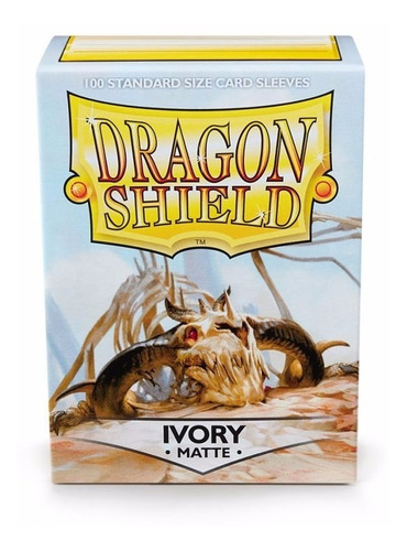 Dragon Shield Ivory Matte 100 Sleeves Standard Size