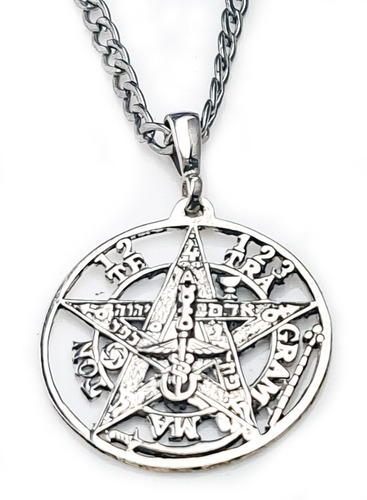 Medalla Tetragramaton Protección Plata 2,5 Cm 4 Gr Art 1380