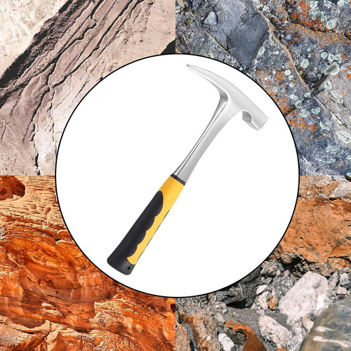 Martillo Recogedor De Rocas Con Mango Antideslizante,30oz