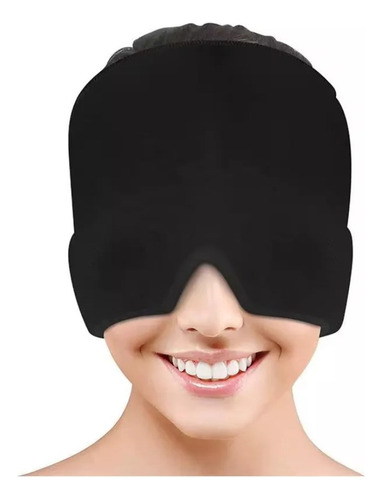 Antifaz Gorro Anti Migraña Gel Frío Alivia Dolor De Cabeza