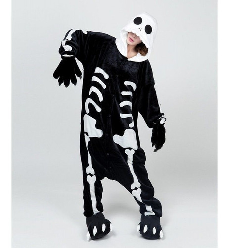 Imagen 4 de 7 de Disfraz Calavera Kigurumi Halloween